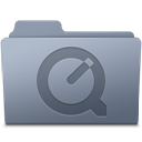 QuickTime Folder Graphite icon